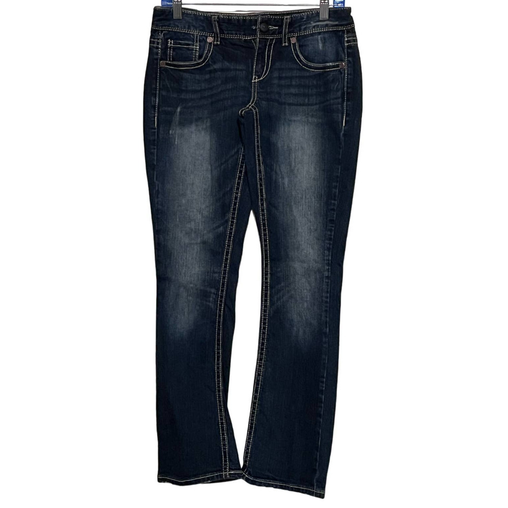 Maurices Original Women's‎ Embroidered Back Pockets Straight Leg Size 3/4 S